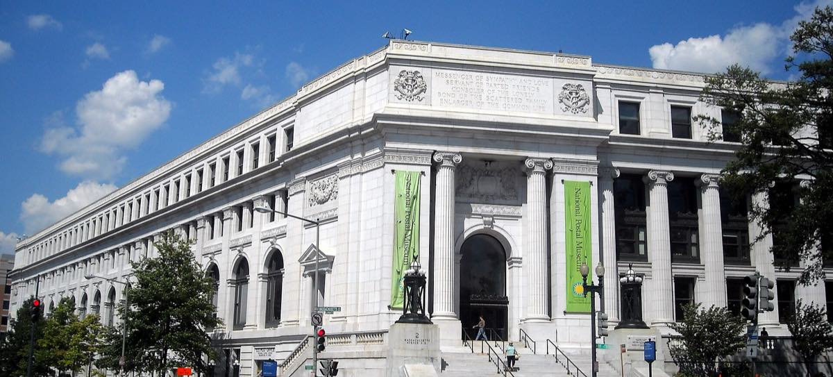 Fachada do Postal Square Building, em Washington, sede do Bureau of Labor Statistics