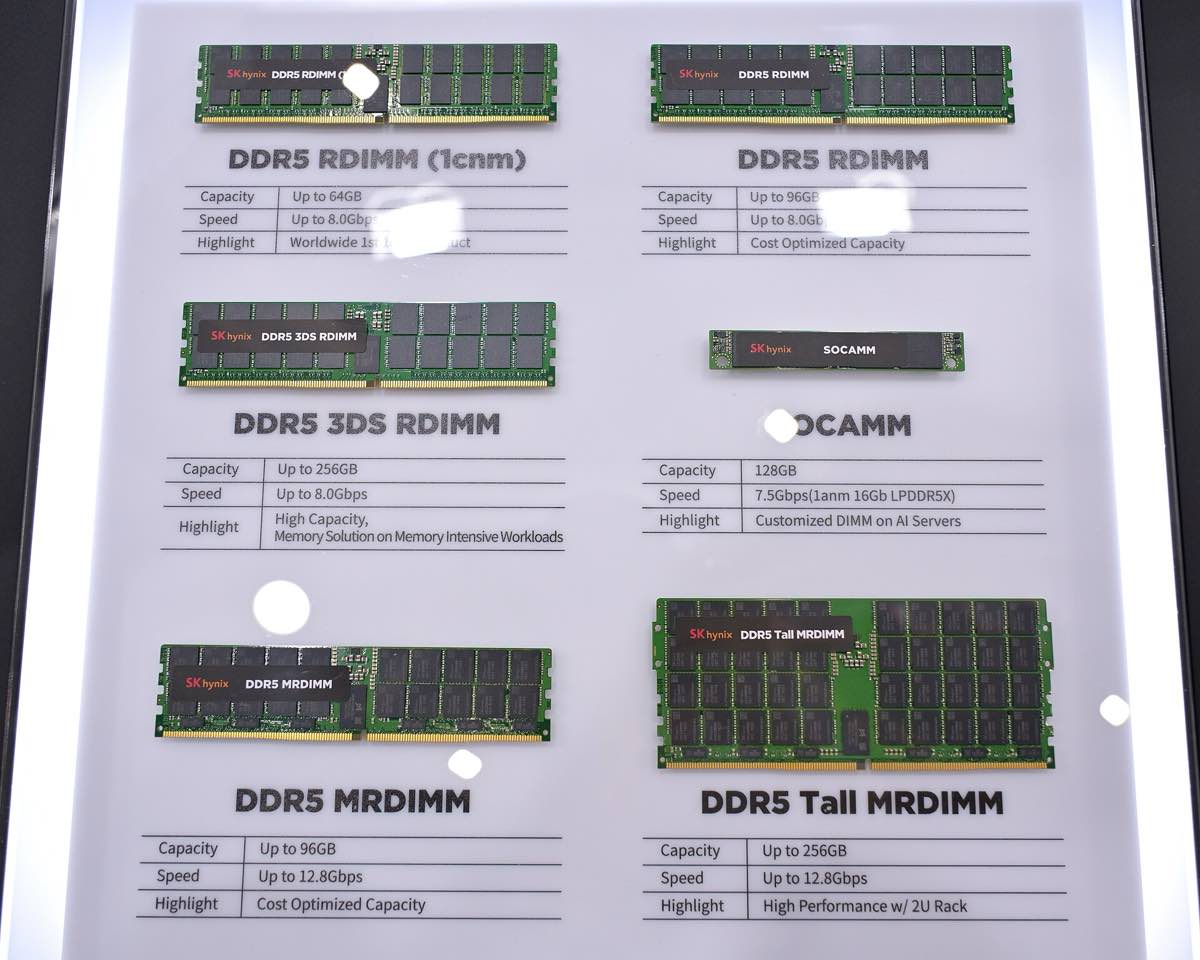 Módulos de memória DDR5 fabricados pela SK Hynix
